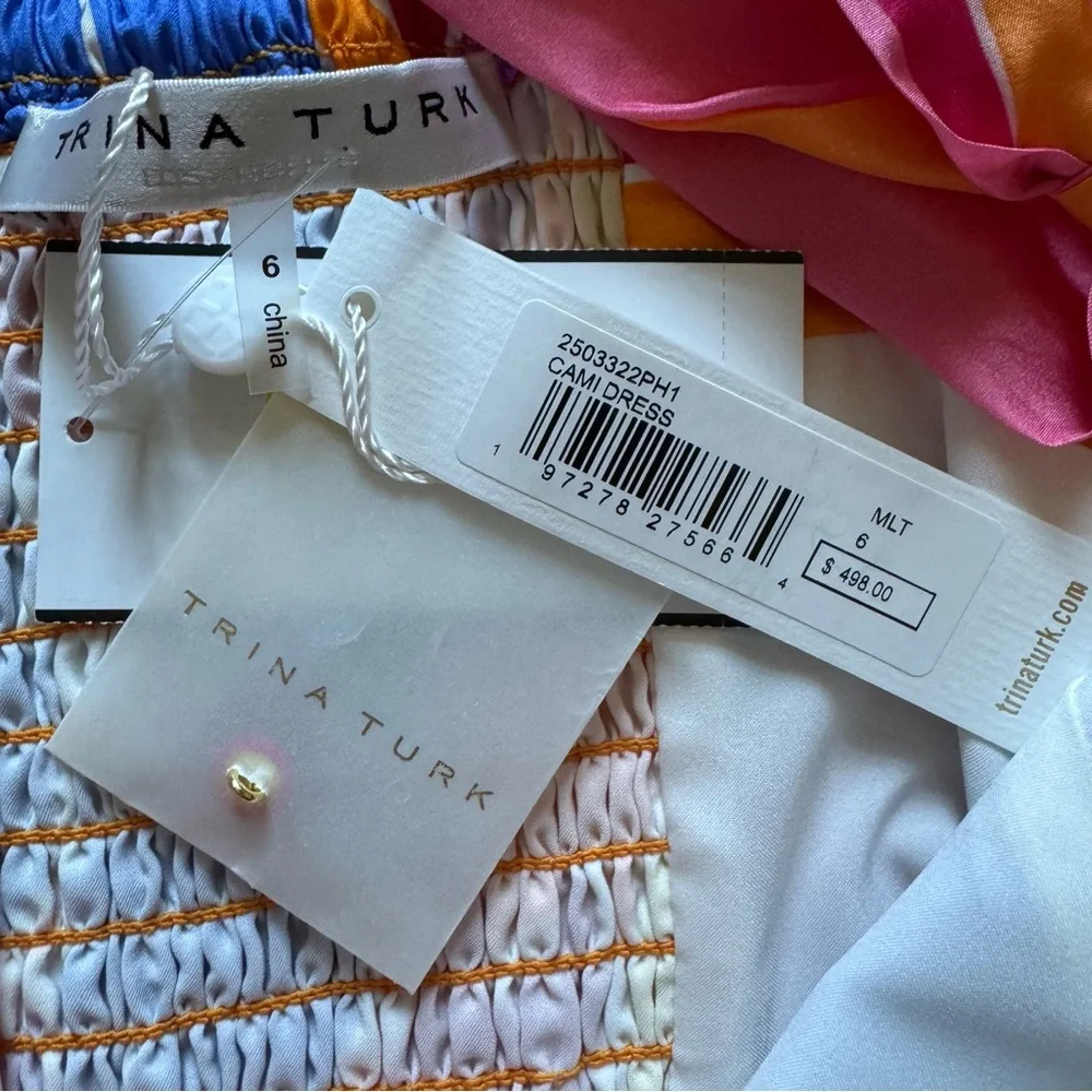Trina Turk Cami Sleeveless Maxi Dress Sz 6 - Picture 13 of 16